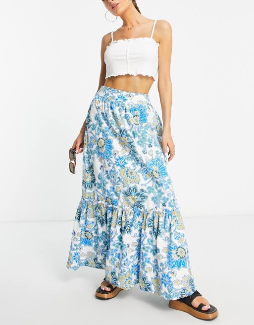 Floral maxi skirt asos sale