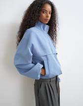 Topshop co ord funnel neck jacket in blue