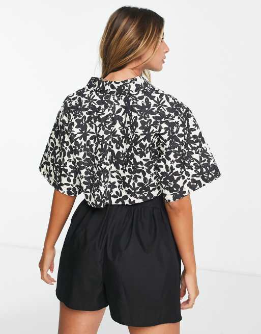 Topshop floral shorts cheap
