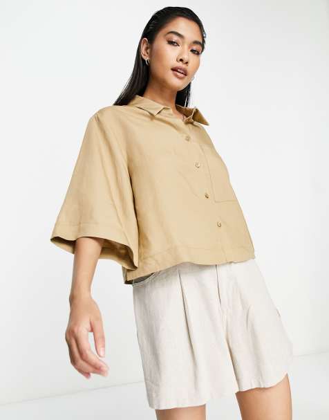 Women's Shirts | White Linen Shirts for Women ASOS