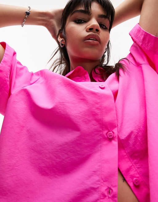 Pink short sleeve jacket clearance