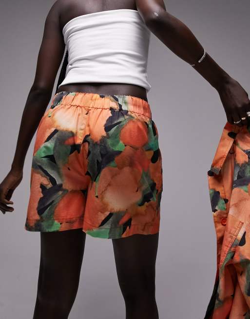Topshop top camo shorts