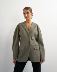 Co ord ovoid sleeve soft silhouette blazer