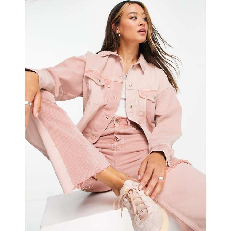 Topshop bubblegum pink denim jacket new arrivals