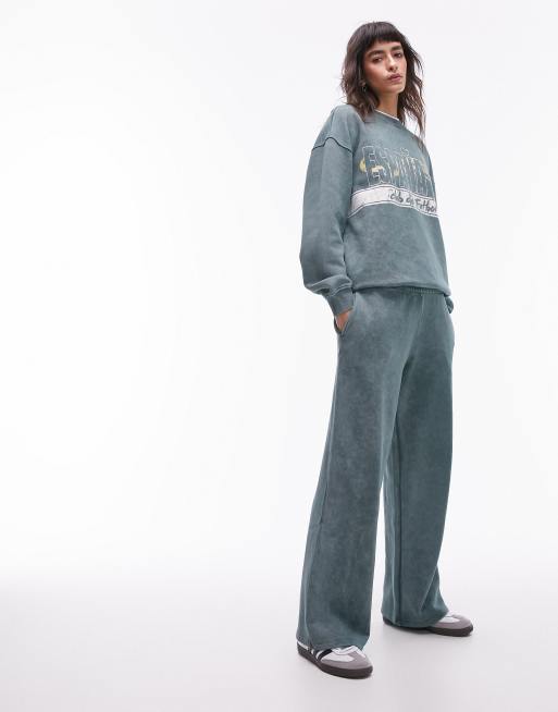 Topshop discount velour joggers