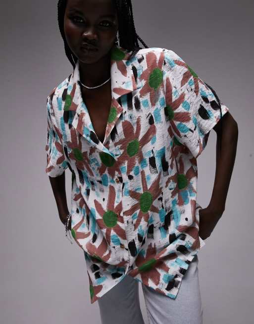 Topshop floral shirt on sale