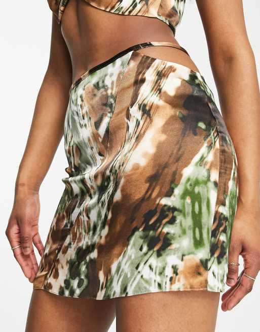 Camo 2024 skirt topshop