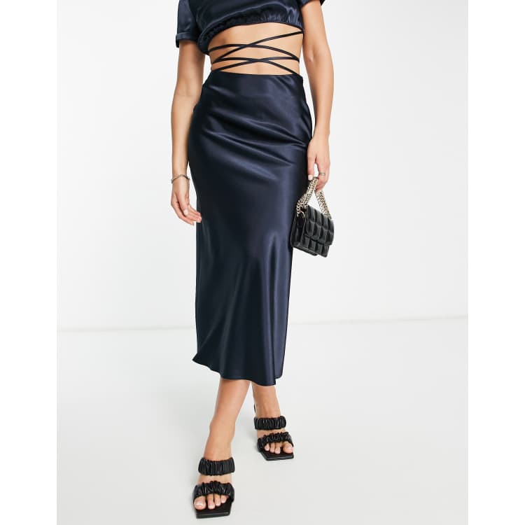 Navy skirt clearance topshop