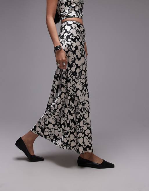 Topshop long floral skirt top