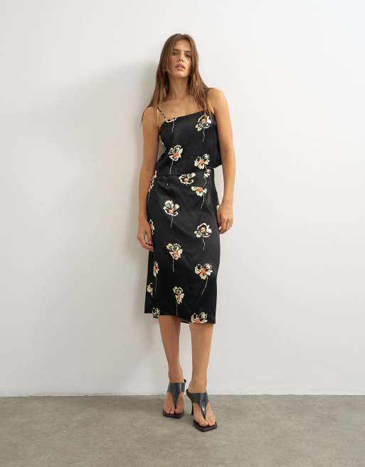 Topshop co-ord satin cami & skirt in floral print, 2 of 3
