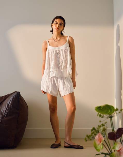 Topshop - Co-ord set met broderie - view 1