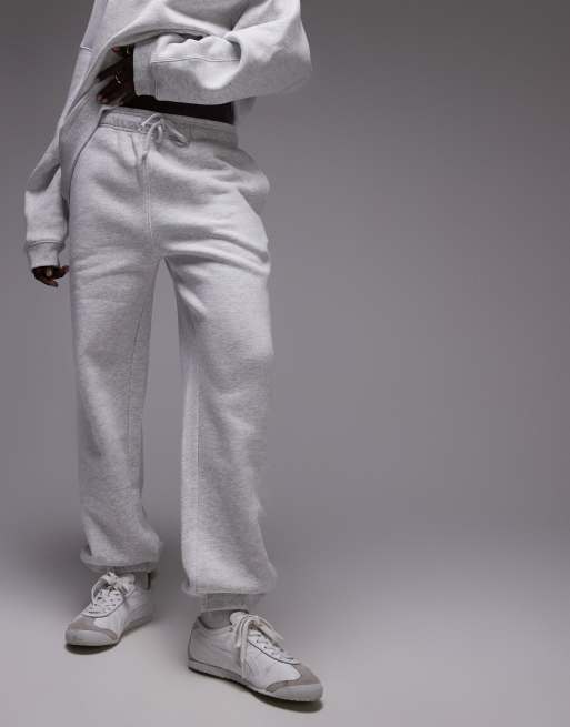 Topshop - Co-ord set van sweater en joggingbroek in gemêleerd grijs