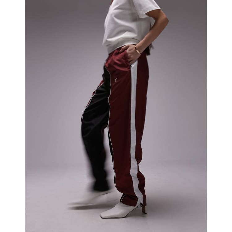 Maroon tracksuit bottoms 2025