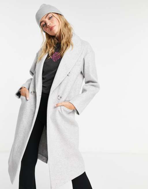 Topshop long grey on sale coat