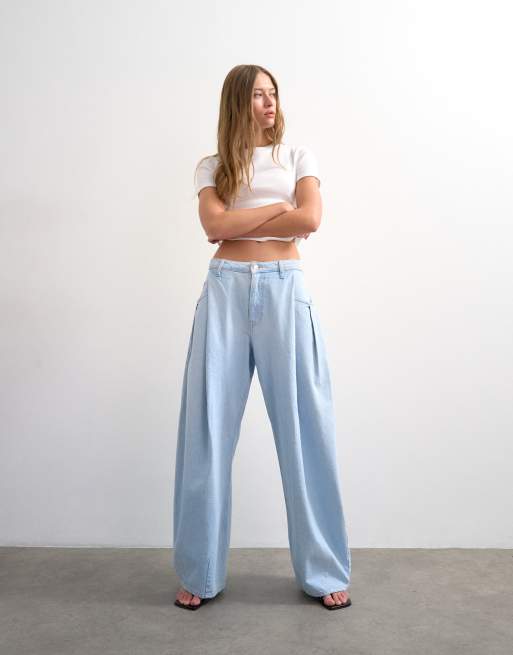 Topshop - Cocoon - Jean bouffant à taille mi-haute - Ultra délavé, 2 de 7