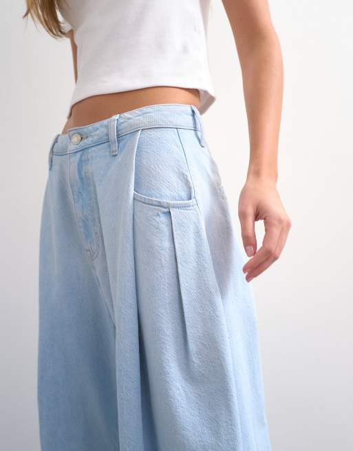 Topshop Cocoon mid rise barrel jeans in super bleach, 3 of 7