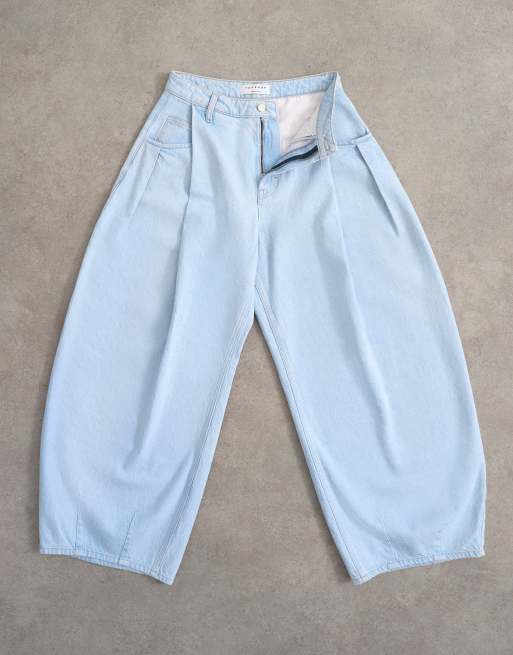 Topshop – Cocoon – Superblekta jeans med medelhög midja och barrelben, 6 av 7