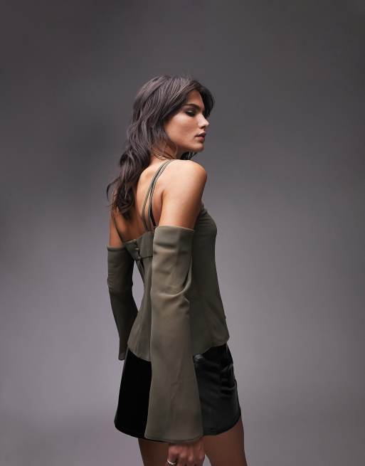 Cold shoulder long sleeve new arrivals