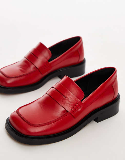 Red loafers hot sale