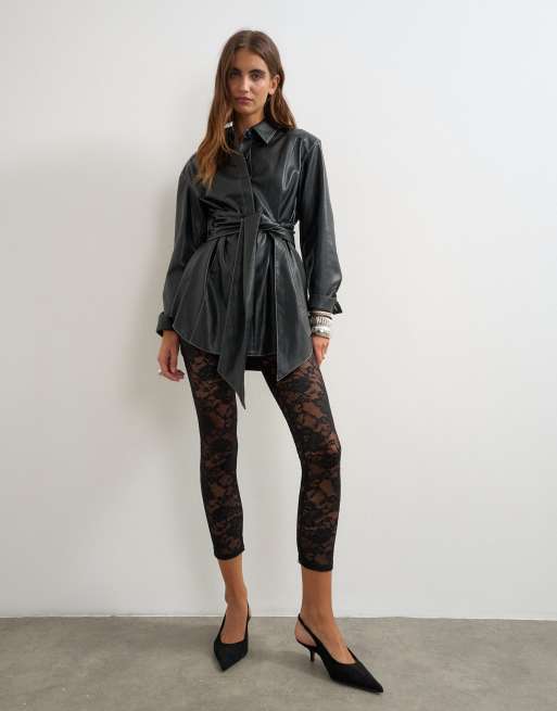 Topshop collant en dentelle noir, 3 de 3