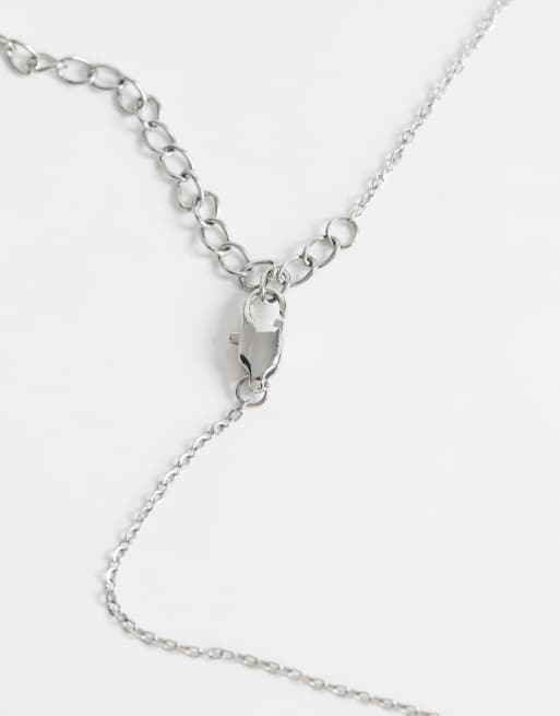 Topshop - collar de acero inoxidable impermeable de varias capas en plateado, 3 de 4