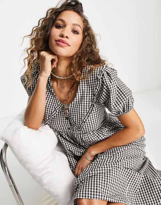 Topshop shop gingham dress