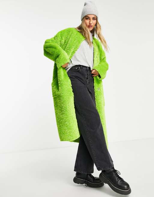 Topshop super soft borg on sale coat