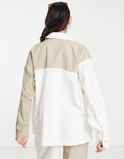 Topshop colour block jacket hot sale
