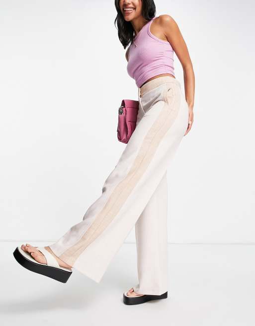 Topshop colour-block pants in multi