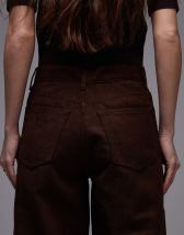 Topshop Hourglass Cinch relaxed jeans in washed black