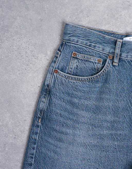 Topshop - Column - Jeans a vita medio alta blu nero, 5 di 7