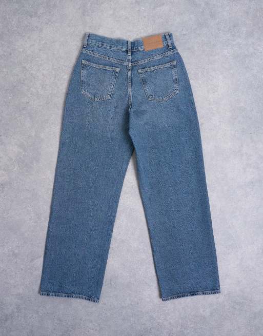Topshop - Column - Jeans a vita medio alta blu nero, 7 di 7