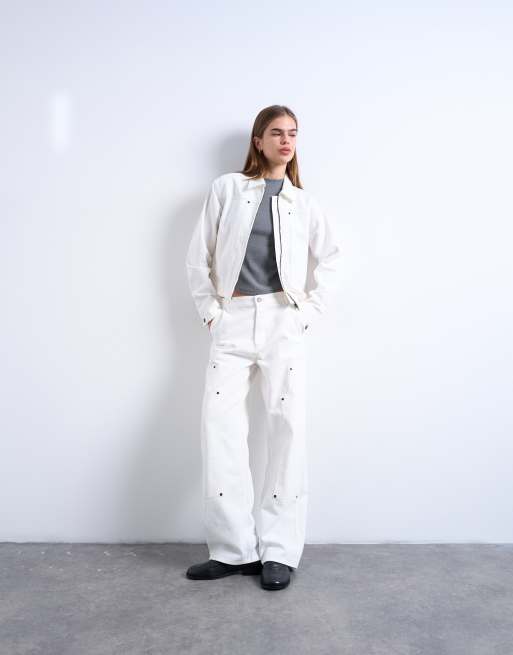 Topshop – Column – Zestaw w stylu utility w kolorze ecru, 3 z 3