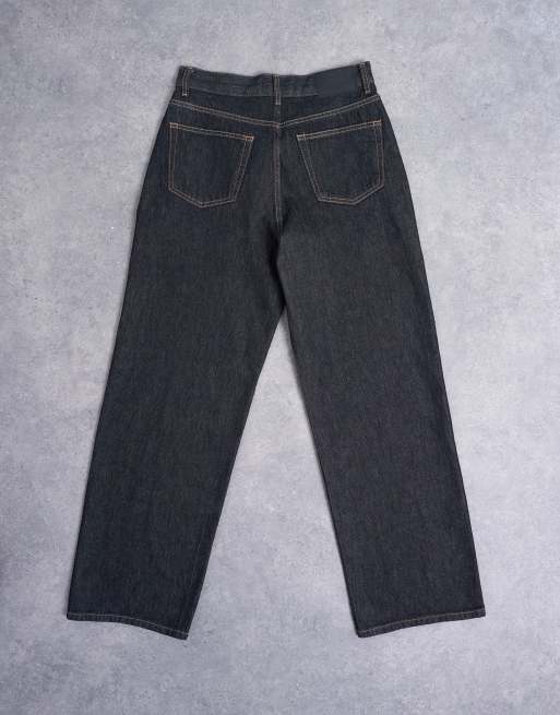 Topshop Column mid rise jean in black ecru, 7 of 7