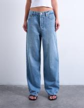 Topshop Column mid rise jeans in bleach