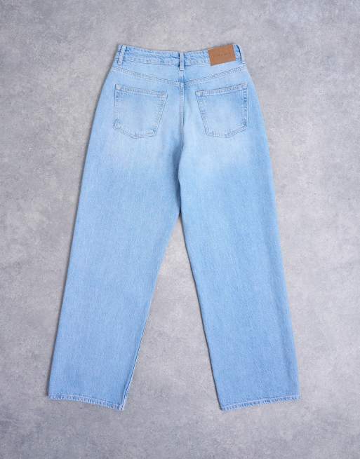 Topshop – Column – Wybielane jeansy kolumnowe ze średnim stanem, 7 z 7