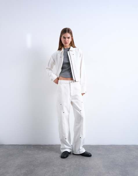 Topshop – Column – Zestaw w stylu utility w kolorze ecru - view 1