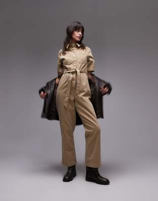 Combinaison De Jeu Topshop Velours Et Dentelle - Taille 10, Neuve Avec étiquette, Couleur Moutarde