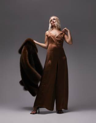 Combinaison De Jeu Topshop Motel – Imprimé Noir Et Multi – Taille UK 14 – 100% Viscose, Sans Manches