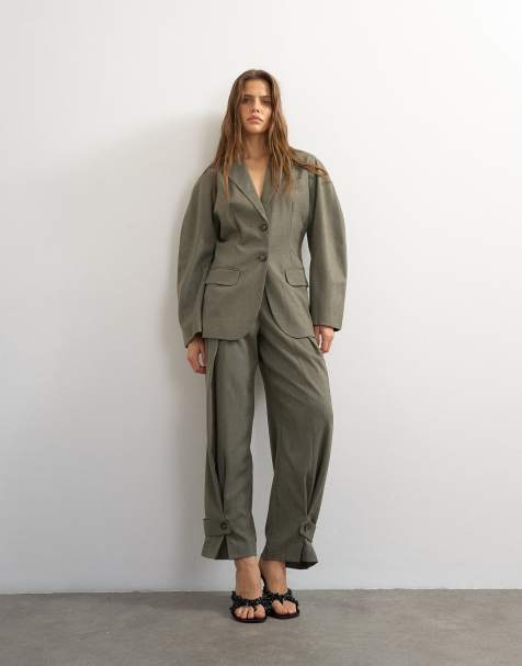 Topshop - Conjunto de sastre de pantalones de corte ovoide y americana con mangas ovoides - view 1