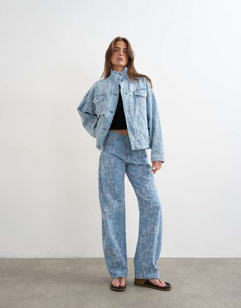 Topshop - Conjunto vaquero playero con diseño muy desgastado - view 1