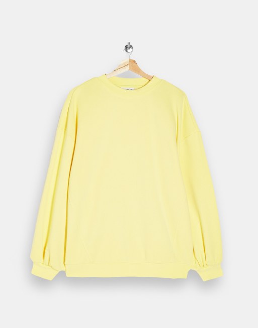 Topshop hot sale yellow sweatshirt