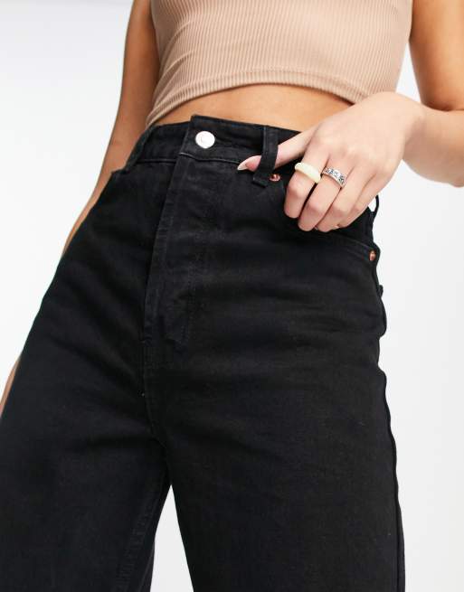 Topshop – Considered – Jeansy mom fit oversize w kolorze spranej czerni, 2 z 4
