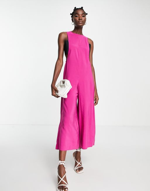 Topshop store pink jumpsuit