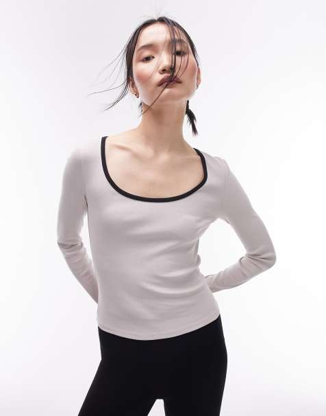 White Long Sleeves Top