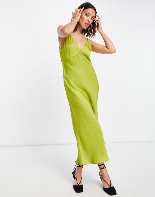 Asos cheap chartreuse dress