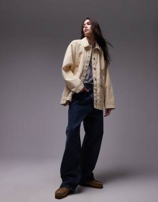 Thumbnail - Topshop - Cord-Jacke in Ecru-Weiß