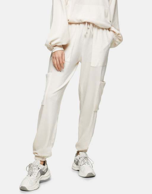 Topshop store cream joggers