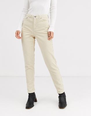 beige corduroy mom jeans