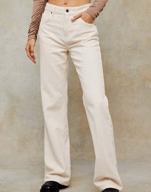 Topshop store cream jeans